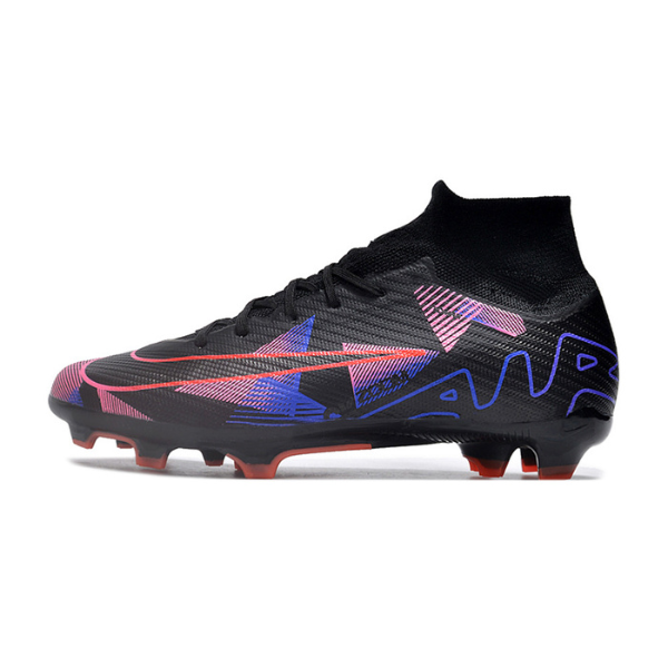 Nike Zoom Mercurial Superfly 9 Elite Black Purple and Pink FG Kids