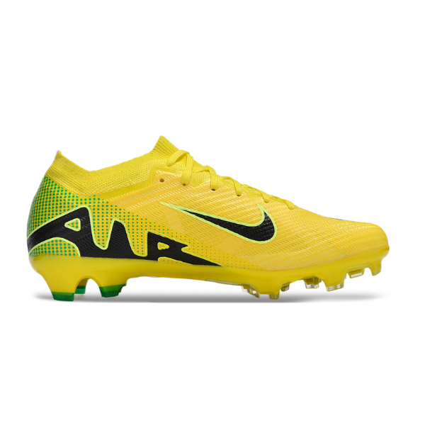 Nike Zoom Mercurial Vapor 15 Elite Yellow Green and Black FG Kids