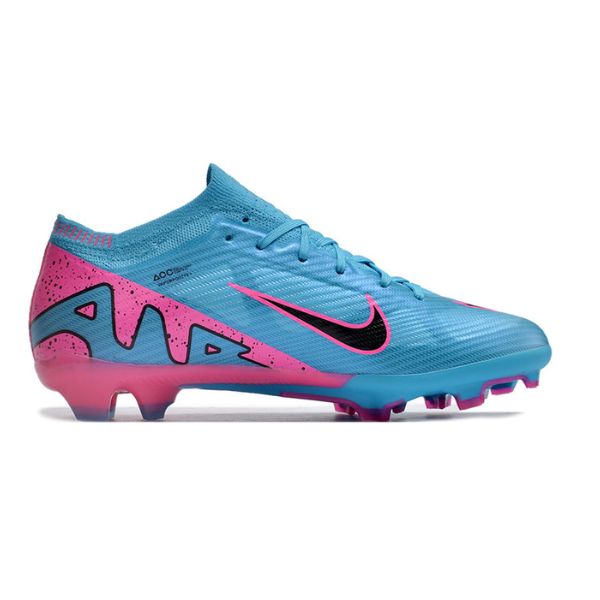 Nike Zoom Mercurial Vapor 15 Elite Light Blue Pink and Black FG Kids