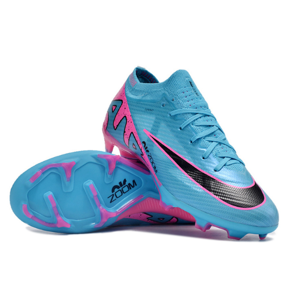 Nike Zoom Mercurial Vapor 15 Elite Light Blue Pink and Black FG Kids