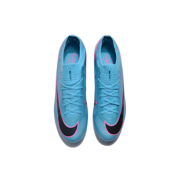 Nike Zoom Mercurial Vapor 15 Elite Light Blue Pink and Black FG Kids