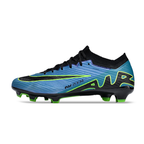 Nike Zoom Mercurial Vapor 15 Elite Blue Black and Green FG Kids