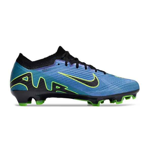 Nike Zoom Mercurial Vapor 15 Elite Blue Black and Green FG Kids
