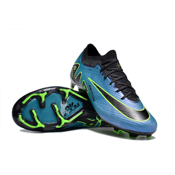 Nike Zoom Mercurial Vapor 15 Elite Blue Black and Green FG Kids