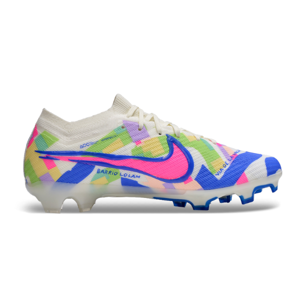 Nike Zoom Mercurial Vapor 15 Elite White and Colorful FG Kids