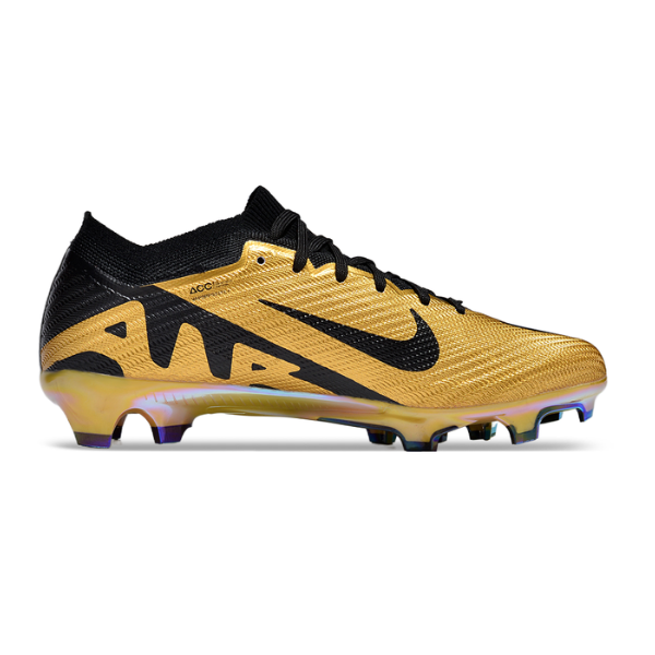 Nike Zoom Mercurial Vapor 15 Elite Gold and Black FG Kids