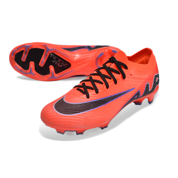Nike Zoom Mercurial Vapor 15 Elite Orange Black and Purple FG Kids