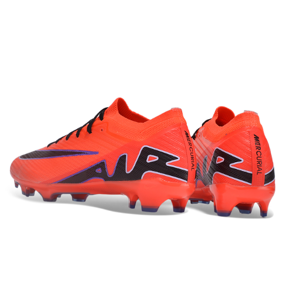 Nike Zoom Mercurial Vapor 15 Elite Orange Black and Purple FG Kids