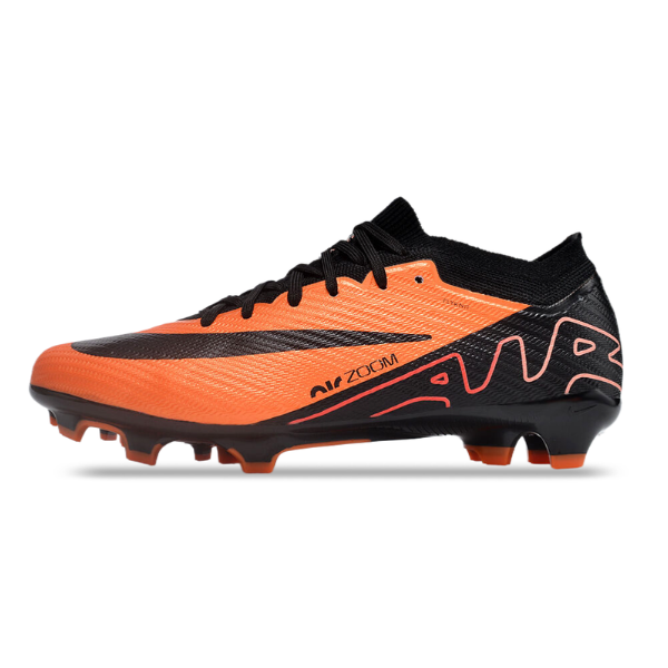 Nike Zoom Mercurial Vapor 15 Elite Orange and Black FG Kids