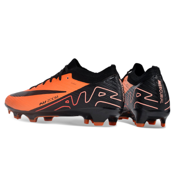 Nike Zoom Mercurial Vapor 15 Elite Orange and Black FG Kids
