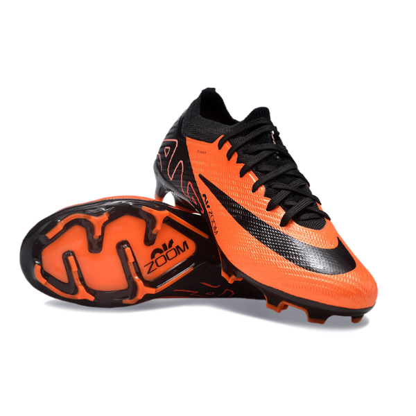 Nike Zoom Mercurial Vapor 15 Elite Orange and Black FG Kids