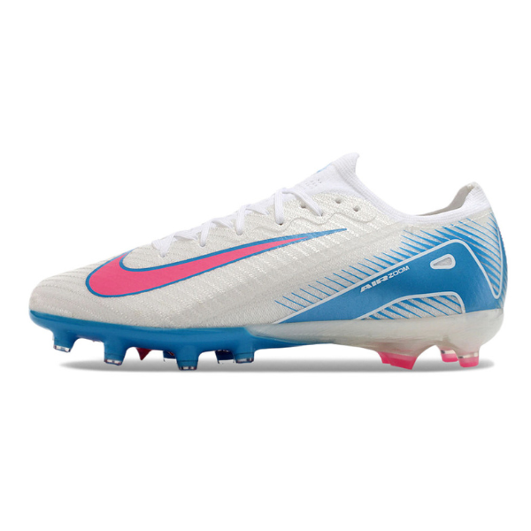 Nike Air Zoom Mercurial Vapor 16 Elite Kids White Blue and Pink AG