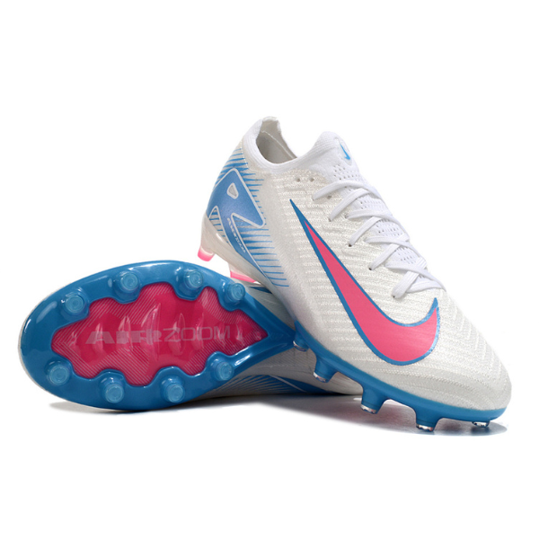 Nike Air Zoom Mercurial Vapor 16 Elite Kids White Blue and Pink AG