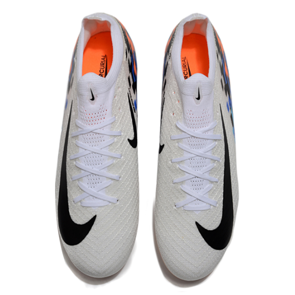 Nike Air Zoom Mercurial Vapor 16 Elite White Blue and Orange FG