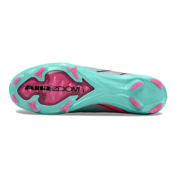 Nike Air Zoom Mercurial Vapor 16 Elite Light Blue and Pink Firm Ground FG Kids Football Boot