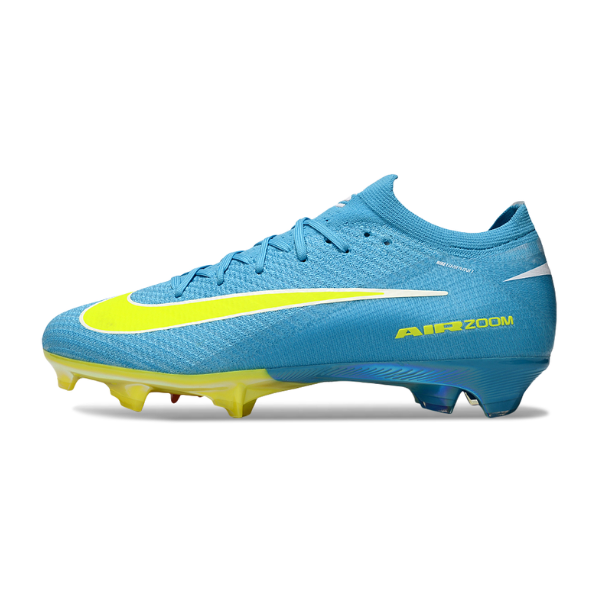 Nike Air Zoom Mercurial Vapor 16 Elite Light Blue and Green FG Kids