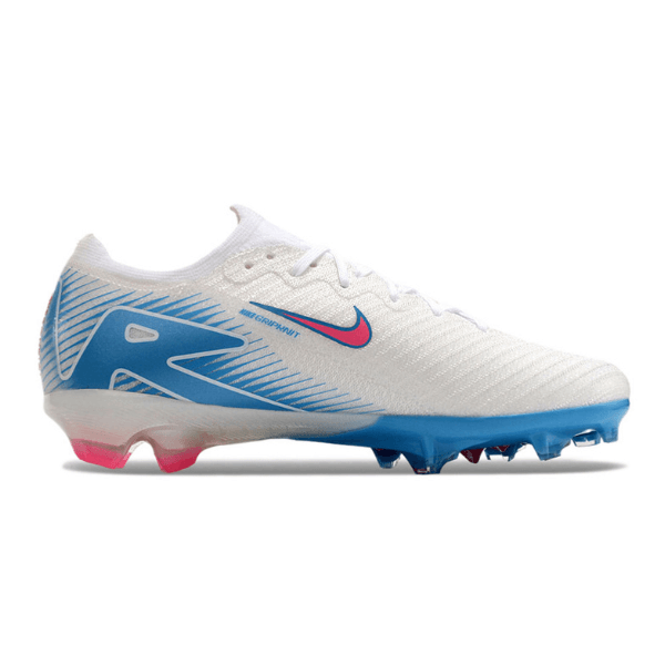 Nike Air Zoom Mercurial Vapor 16 Elite White Blue and Pink FG Kids