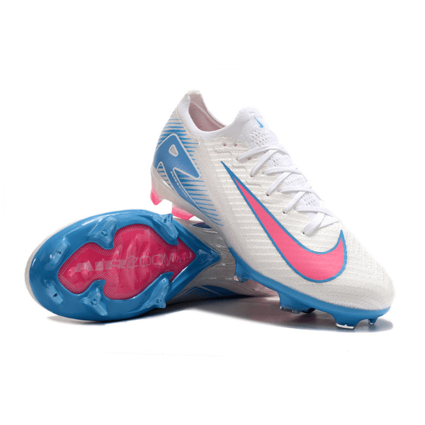 Nike Air Zoom Mercurial Vapor 16 Elite White Blue and Pink FG Kids