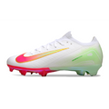 Nike Air Zoom Mercurial Vapor 16 Elite White Pink and Green FG Kids