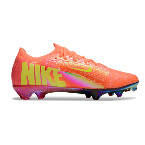 Nike Air Zoom Mercurial Vapor 16 Elite Pink and Yellow Firm Ground FG Kids Football Boot