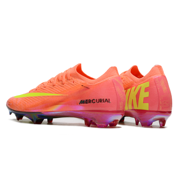 Nike Air Zoom Mercurial Vapor 16 Elite Pink and Yellow Firm Ground FG Kids Football Boot