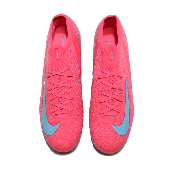 Nike Air Zoom Mercurial Vapor 16 Elite Pink and Blue Firm Ground FG Kids Football Boot
