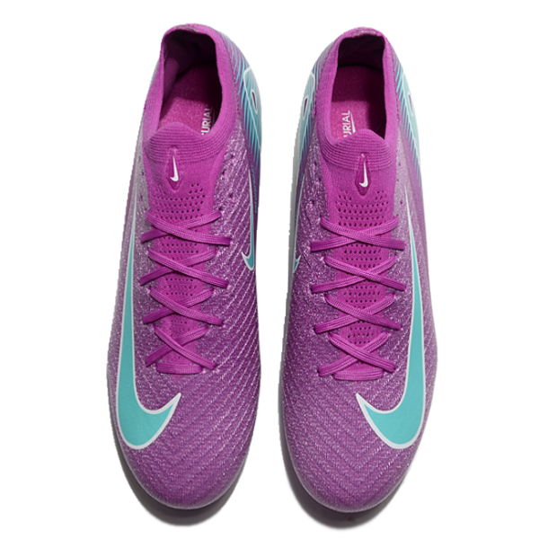 Nike Air Zoom Mercurial Vapor 16 Elite Purple and Blue Firm Ground FG Kids Football Boot