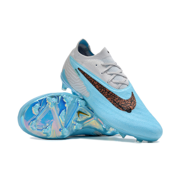 Nike Phantom GX Elite White and Light Blue FG Kids