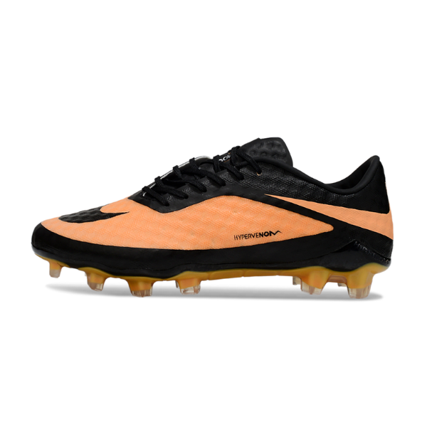 Nike Phantom Hypervenom Elite Orange and Black Firm Ground FG Kids Football Boot