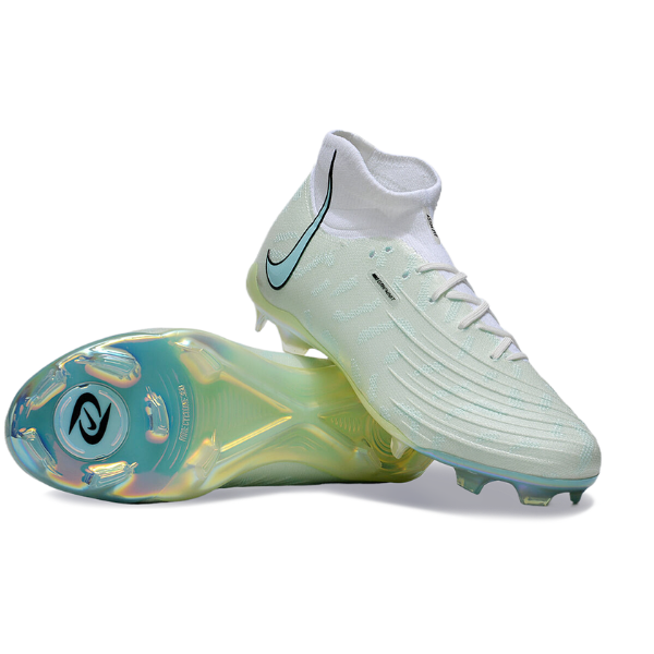 Nike Phantom Luna Elite White Green and Blue FG Kids