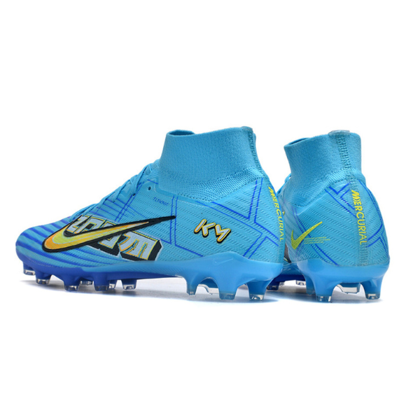 Chuteira Infantil Campo Nike Air Zoom Mercurial Superfly 9 Elite AG Mbappe Comic Pack - VENI Futebol