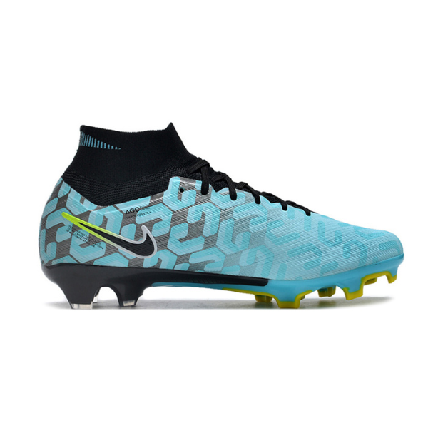 Nike Zoom Mercurial Superfly 9 Elite Light Blue and Black FG Kids
