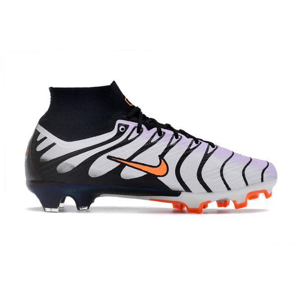 Nike Zoom Mercurial Superfly 9 Elite Gray and Black FG Kids