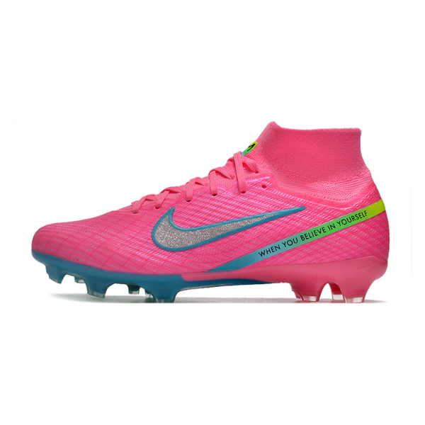 Nike Zoom Mercurial Superfly 9 Elite Pink and Blue FG Kids