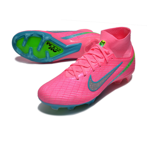 Nike Zoom Mercurial Superfly 9 Elite Pink and Blue FG Kids