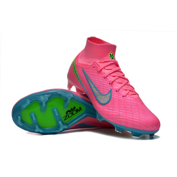 Nike Zoom Mercurial Superfly 9 Elite Pink and Blue FG Kids