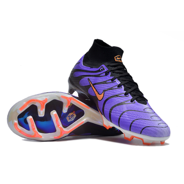 Chuteira Infantil Campo Nike Zoom Mercurial Superfly 9 Air Max Plus FG Mbappe TN Pack - VENI Futebol