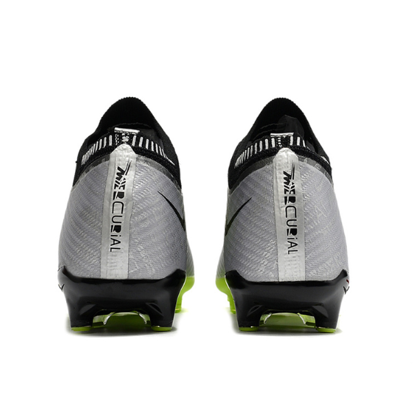 Nike Air Zoom Mercurial Vapor 15 Elite Kids Gray and Green AG