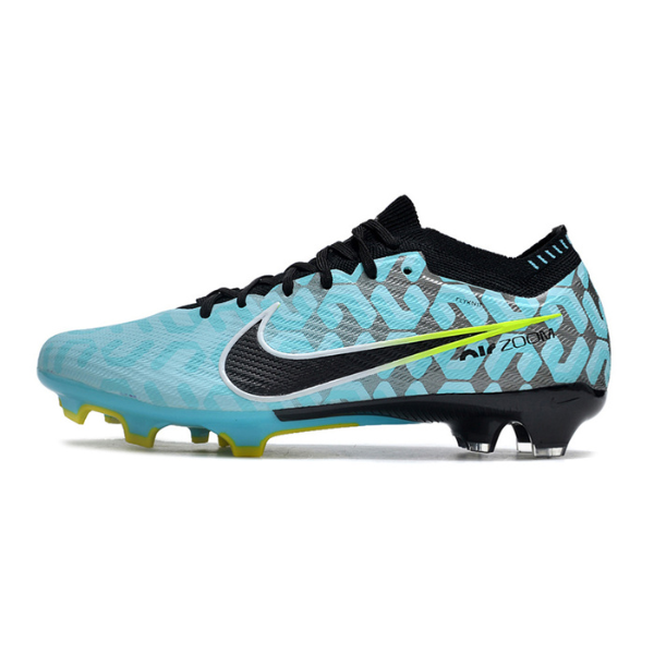 Nike Zoom Mercurial Vapor 15 Elite Light Blue and Black FG Kids