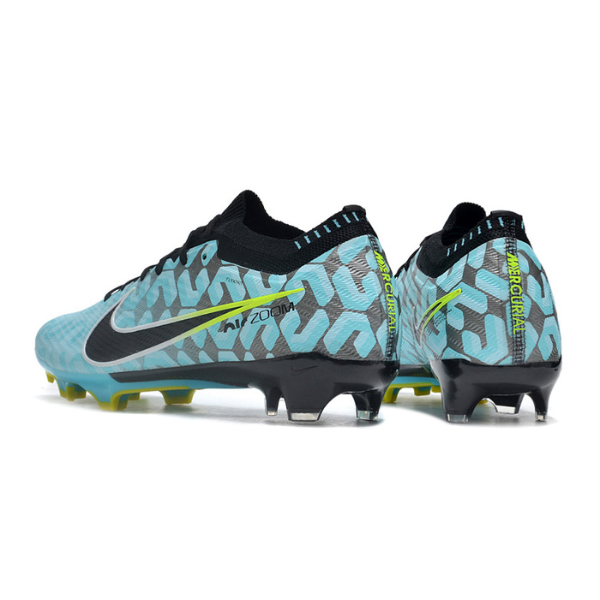 Nike Zoom Mercurial Vapor 15 Elite Light Blue and Black FG Kids