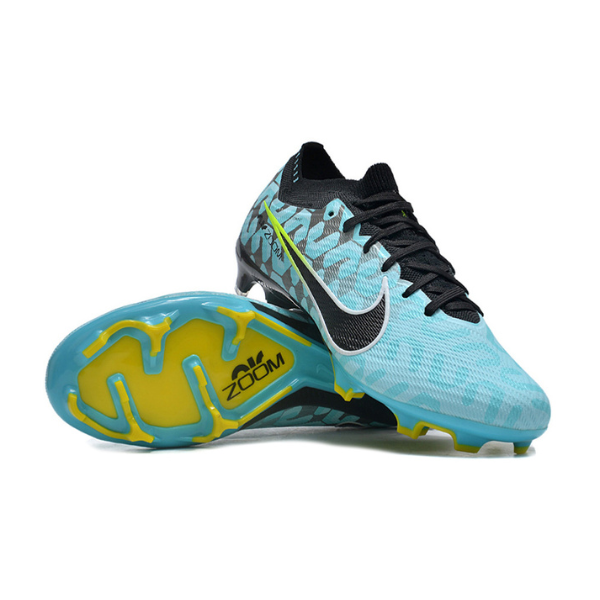 Nike Zoom Mercurial Vapor 15 Elite Light Blue and Black FG Kids
