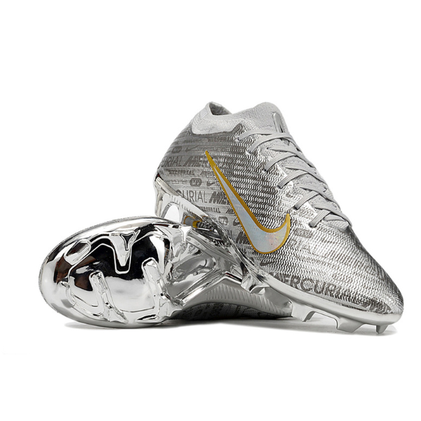 Nike Zoom Mercurial Vapor 15 Elite 25th Anniversary White and Black FG Kids