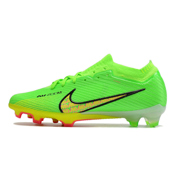 Nike Zoom Mercurial Vapor 15 Elite Green and Yellow FG Kids