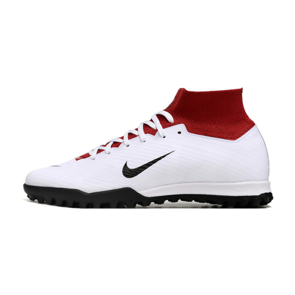 Nike Zoom Mercurial Superfly 9 Elite White and Red TF Kids