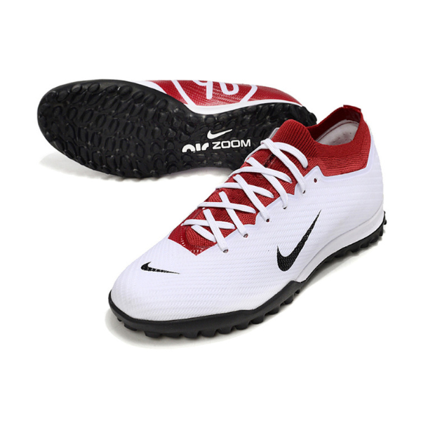Nike Zoom Mercurial Vapor 15 Elite White and Red TF Kids