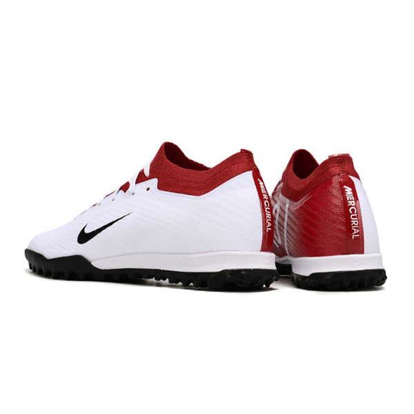Nike Zoom Mercurial Vapor 15 Elite White and Red TF Kids