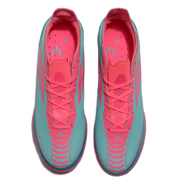 Adidas F50 Elite Kids Turf TF Light Blue and Pink Football Boot