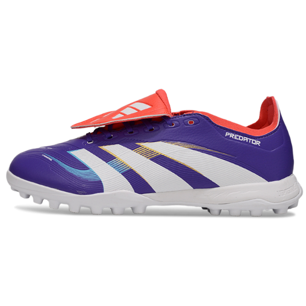 Adidas Predator 25 Elite Tongue Blue and Red Kids Turf TF Football Boot