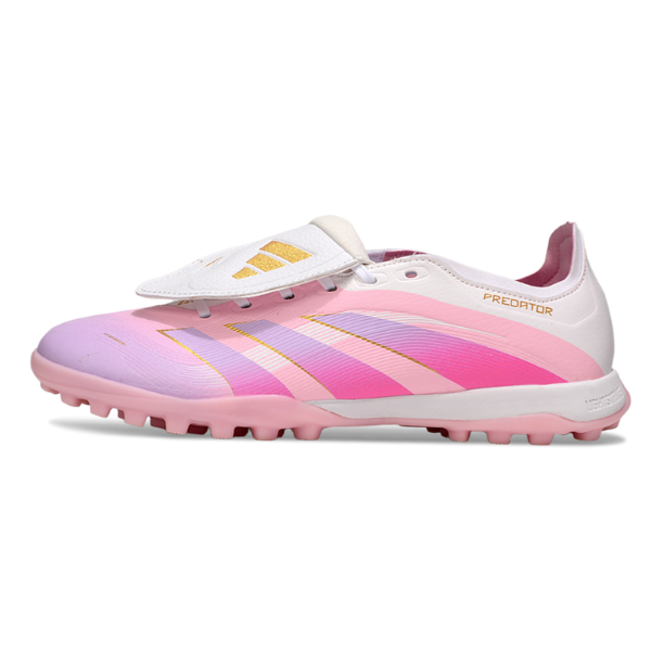 Adidas Predator 25 Elite Tongue Lamine Yamal Pink Turf TF Kids Football Boot