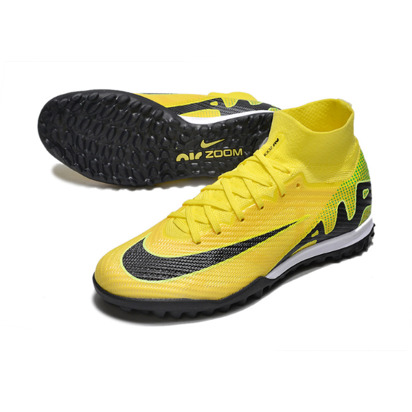 Nike Zoom Mercurial Superfly 9 Elite Yellow and Black TF Kids